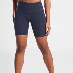 Athleta Ultimate Stash Pocket 7” Short in Navy